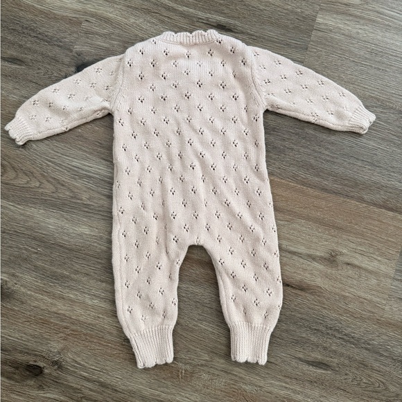 Jamie Kay Soft Pink Knit Baby Outfit - Picture 3 of 9